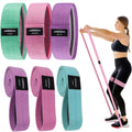 Ultimate Fabric Resistance Bands Set - 3 & 4 Levels Booty Bands for All Fitness Levels | Durable Elastic Workout Bands for Men & Women